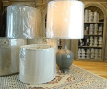 Deep Linen Drum Shade