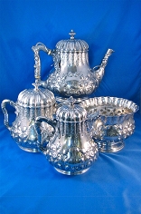 Southern Coin Silver Teaset,Samuel Wilmot