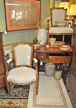 French chairs and 18th Century table