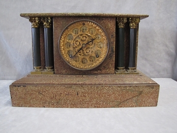 7. Faux Painted Mantle Clock