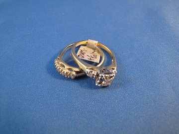  1. Gold & Diamond Ring Set