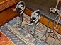 3. Wrought Iron Andirions