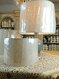 Deep Linen Drum Shade